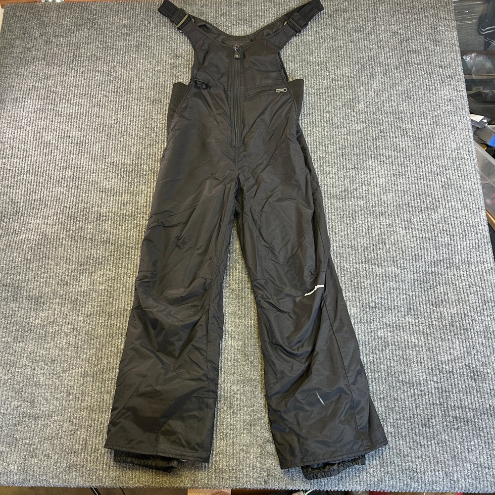 Outdoor Gear Youth M Black Insulated Ski Snow Bib Pants Adjustable Straps